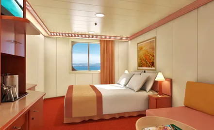 Ocean View stateroom on Carnival Glory