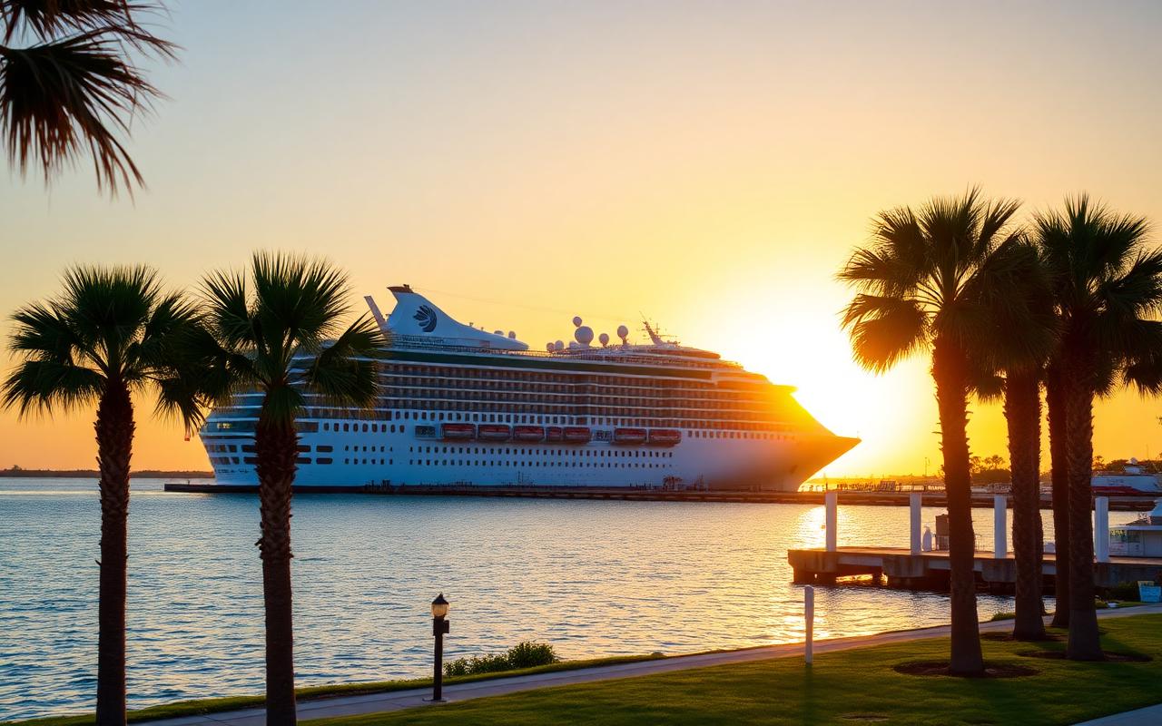 Port Canaveral at sunset