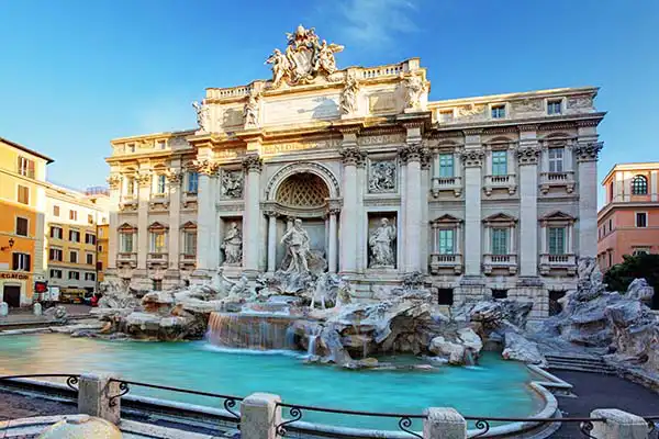 The Trevi Fountain in morning light